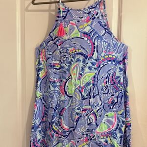 Lilly Pulitzer Blue and Pink Mini Dress